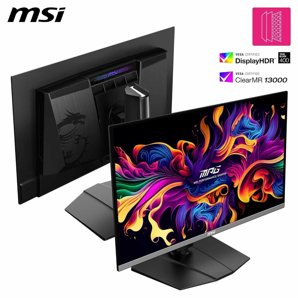 MSI MPG 272URX Gaming Monitor 27" 4K UHD QD-OLED 240Hz 0.03ms - Nuovo SIGILLATO - Immagine 3 di 4