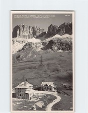 Postcard Passo Pordoi Cima Pordoi Albergo Savoia Albego Maria Italy