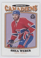 2016-17 Upper Deck O-Pee-Chee Update Retro Blank Back Shea Weber #666 HOF 0c3