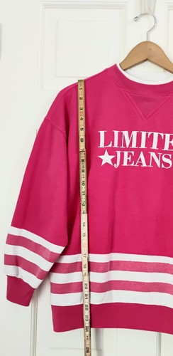 Vintage Limited Too Sweatshirt Girls 12 Pink Y2K Barbie Pink 90's Sweatshirt - Picture 5 of 5