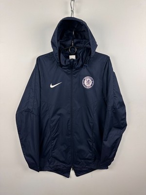 Chelsea Mens Training Football Soccer Jacket Windbreaker Navy Size