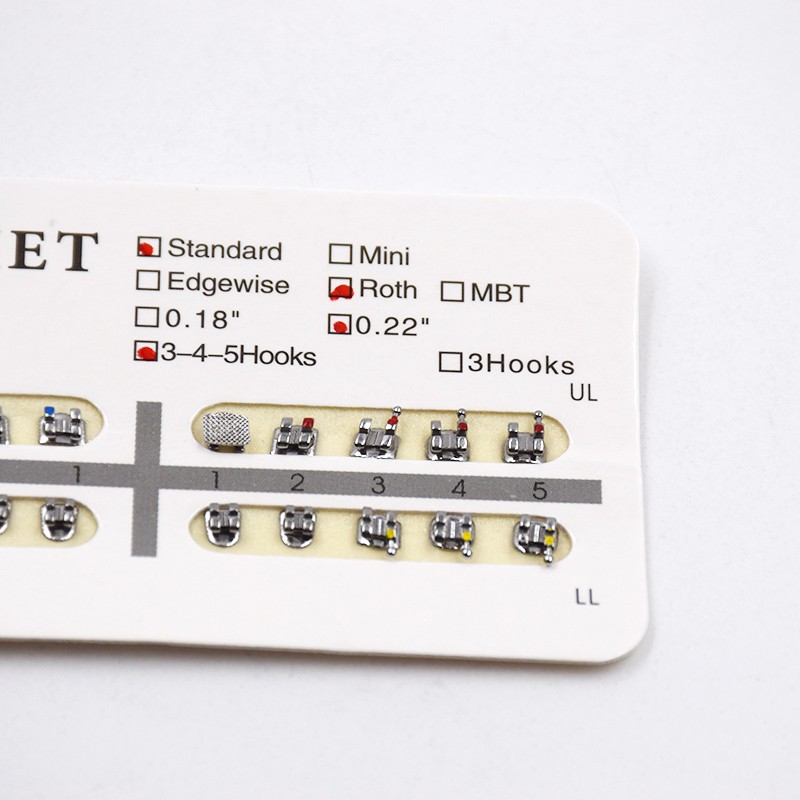 Dental Orthodontic Braces Kit 0.022 Roth Brackets /NiTi Arch Wire /Ligature Ties