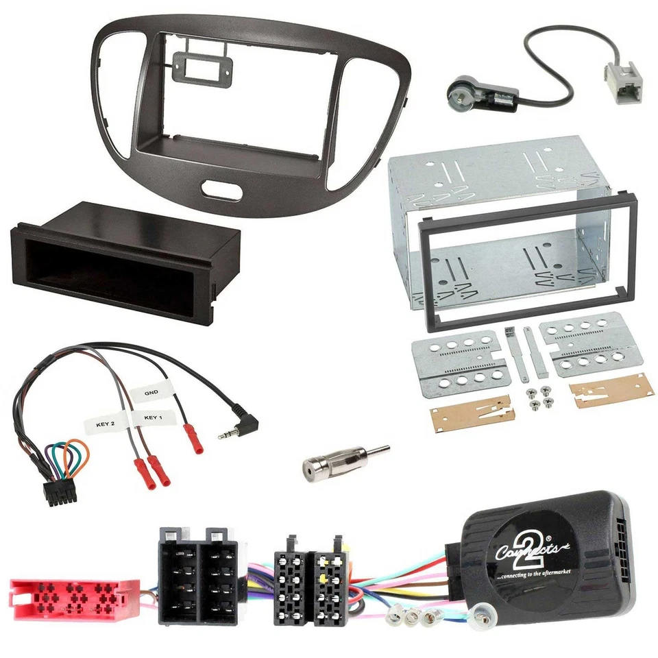 JVC Lenkrad USB 2DIN DAB Bluetooth CD Autoradio für Hyundai i10 2009-13 dunkelsi - Bild 3 von 4