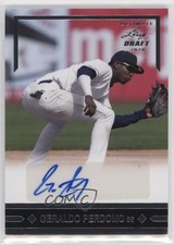 2020 Leaf Ultimate Draft 1991 Gold Rookies Geraldo Perdomo #GLR-GP1 Auto 1b8
