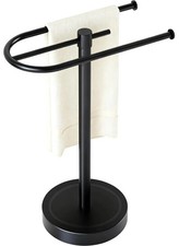 Towel Holder Stand, Stainless Steel Hand Towel Holder Rack for Bathroom Count
