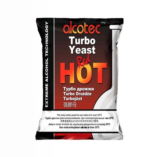 6X Alcotec Turbo Yeast Red Hot 140g Spirits Making Distilling Yeast up to 40C - Picture 2 of 5
