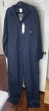 Dickies Coveralls Mens Sz 3XLT Tall Navy Blue Work Long Sleeve Workwear Uniform