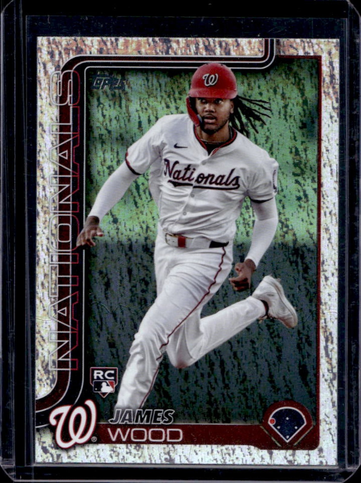 2025 Topps James Wood RC Holo Foil Rookie #181 Nationals