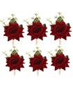 Burgundy Boutonniere for Men Wedding Wedding Flower Boutonniere Set Rose Wrist C