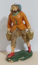 I123999 Pastorello Presepe - Statuina in cartapesta - Uomo con secchi