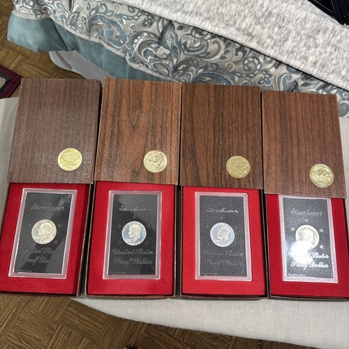 EISENHOWER SILVER DOLLAR PROOFS 1971/1972/1973/1974