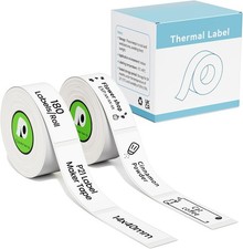 2-6 Rolls for Nelko P21 Label Tape,14x40mm 0.55"x1.57" ,180 Labels/Roll, White