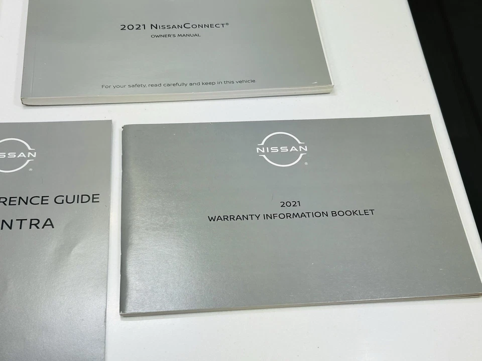 👑 2021 Nissan Sentra Conjunto Manual do Proprietário com Estojo OEM R01B16003 FABRICANTE DE EQUIPAMENTO ORIGINAL 👑� - Imagem 4 de 4