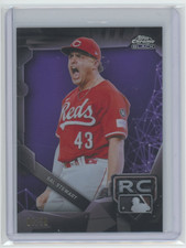 2026 Topps Chrome Black Sal Stewart Purple /75 Rookie Design Variation SSP Reds