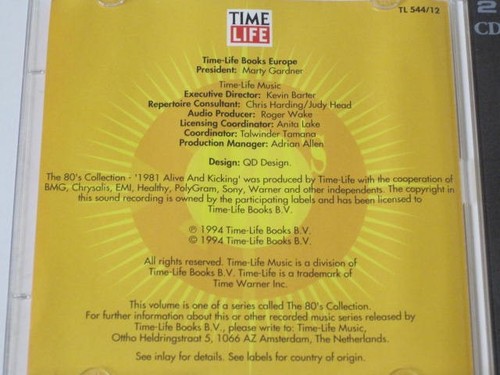 2 CD Sampler:  The 80's Collection - 1981  Alive And Kicking  (1994 Time Life EU - Bild 8 von 8