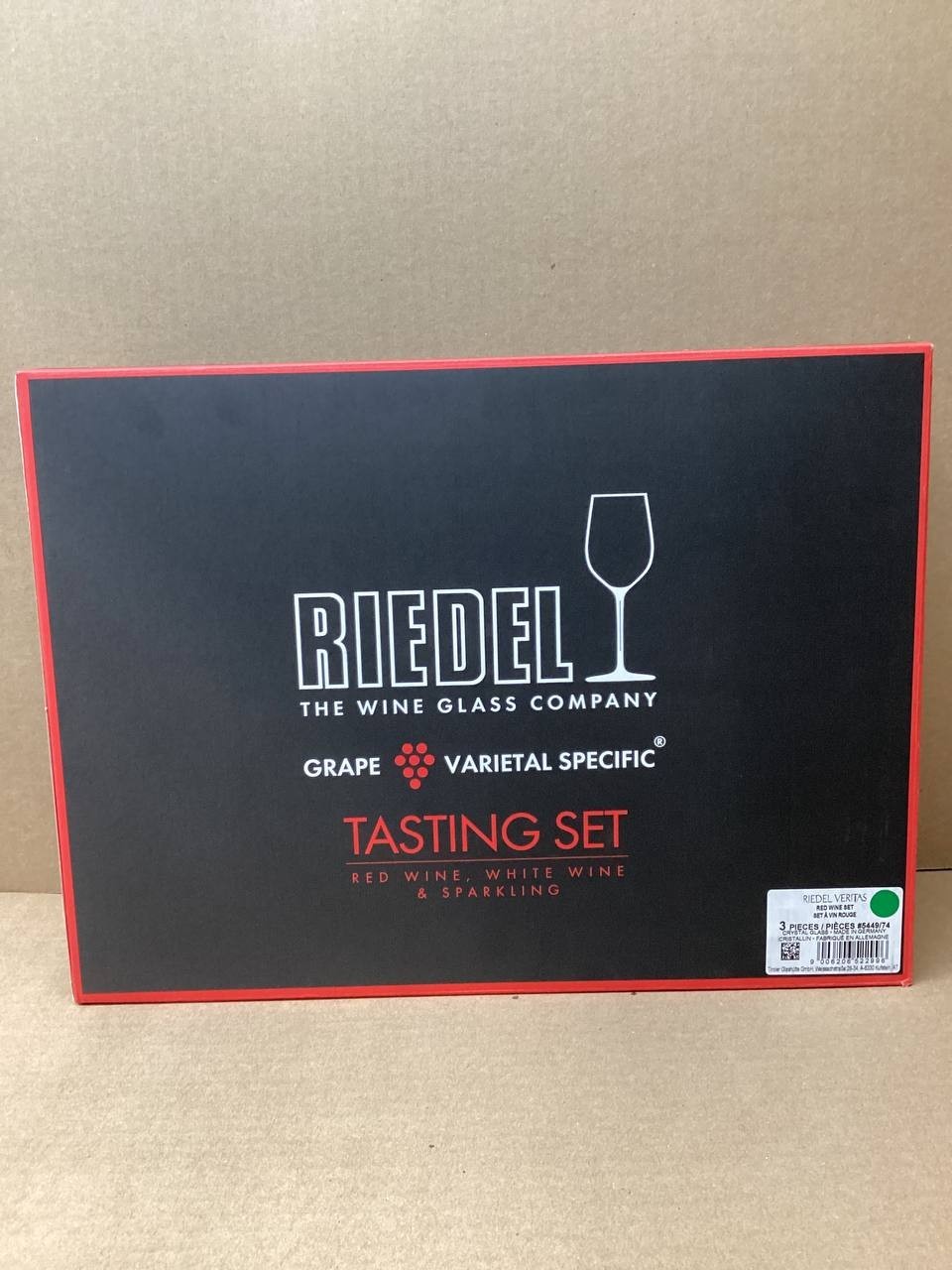 RIEDEL VERITAS RED WINE TASTING SET OF 3 ,5449/74