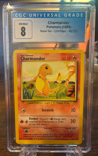 Charmander graded CGC 8 for sale on eBay