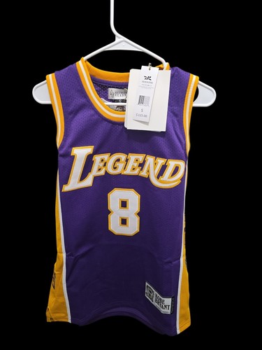 Headgear Kobe Bryant Mamba Los Angeles Lakers Jersey Purple Yellow Small