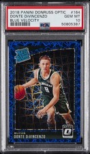 2018 PANINI DONRUSS OPTIC BLUE VELOCITY #164 DONTE DIVINCENZO PSA 10