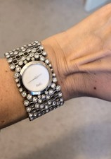 D&G  watch, stainless steel  Crystal set bracelet, MOP dial., new battery.