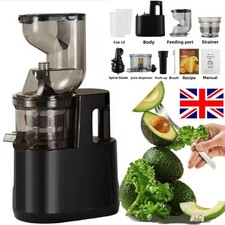 Electric Juicer Machine Juice Fruit Squeezer Slow Masticating Brush Pulp Cup *^