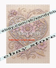 500 piece jigsaw puzzle Floral Heart Love symbolism