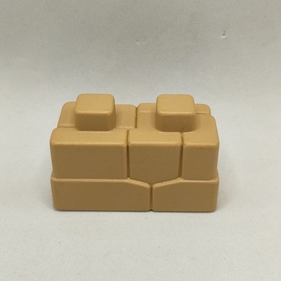 Crossbows & Catapults 1983 Battle Game Replacement Parts Wall Block Brown Tan