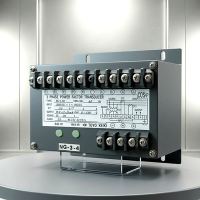 Toyo Keiki Power Factor Transducer 3 Phasen 110V 5A 4-20mA 24VDC NG-3-SD