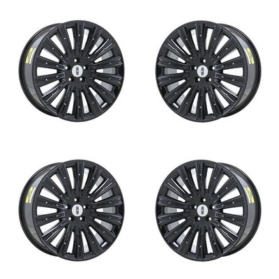 20'' Lincoln MKS Gloss Black Exchange Wheels Rims Factory OEM 3929 2013-2016