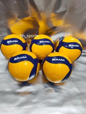 5X Mikasa V200W 2019 Official FIVB Indoor outdoor Volleyball Size 5 Blue Yellow