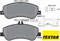 Textar 2486701 Bremsbelagsatz FüR Scheibenbremse Bremsbelagsatz
