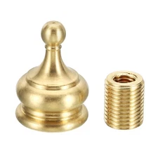 1set 1" Tall Brass Lamp Finials Cap Knob Lamp Screw Holder Lamp Shade Decoration