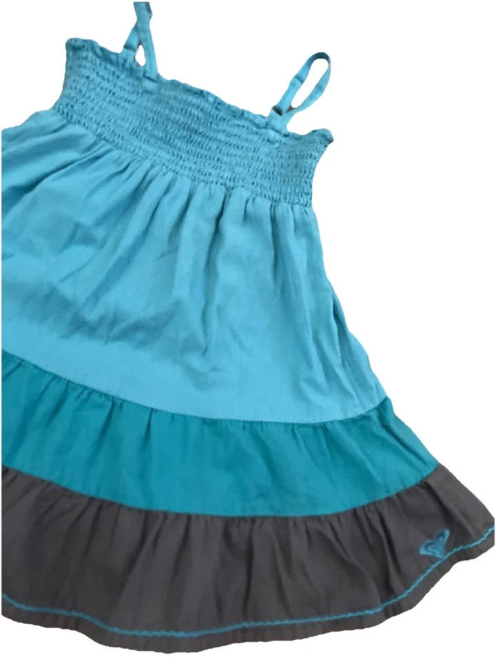 Vestido de sol Roxy Baby ajustable azul verde azulado gris infantil talla 18-24 meses Foto 3 de 4