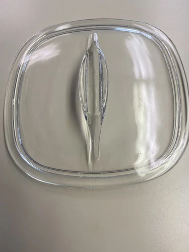 Vintage pyrex clear FIN handle lid 8 1/2" square replacement