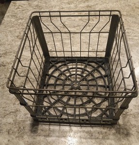 小物入れ Vtg wire l milk crate Wire Milk Crate | eBay