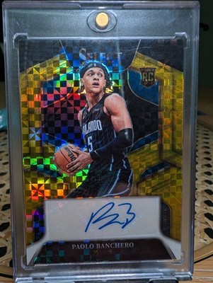 2022-23 Select Paolo Banchero "True" Gold Prizm Auto /10 Orlando Magic Rookie