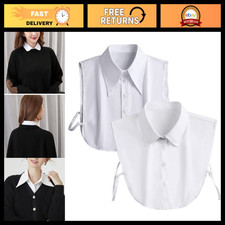 Detachable Peter Pan Collar Inserts for Women Girls - Fake Dickey Half Shirt T