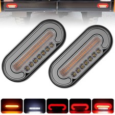 Pair 12v 24v Led Rear Tail Lights Lamp 4 Function Trailer Caravan Truck Lorry