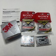 Sony and 3M microcassettes new set of 9