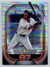 2021 Bowman Chrome Scouts Top 100 Refractors #BTP87 Geraldo Perdomo (ref 194173)