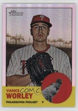 2012 Topps Heritage Chrome Refractor 104/563 Vance Worley #HP63 1dm4