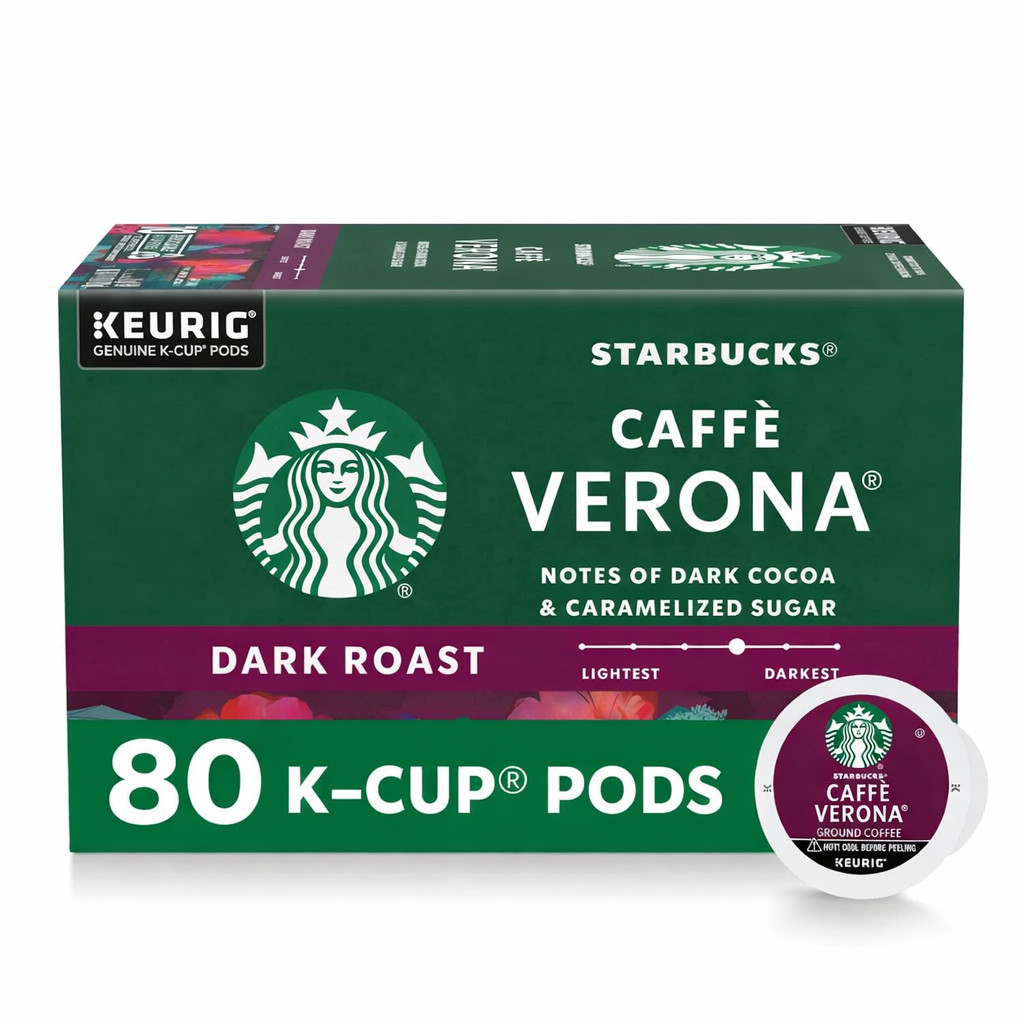 LOOSE Starbucks Coffee Caff&egrave; Verona Dark Roast K-Cup Pod 80