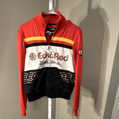 Ecko Red Men s L Red/Black/White/Yellow Colorblock Full Zip Track Jacket Logo-L