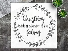 Christmas Stencil StencilAir Reusable Plastic Wall Art DIY Crafts Holiday