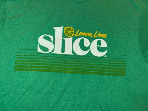 Camiseta vintage años 80 limón lima rebanada puntada única TALLA mediana - Imagen 2 de 6