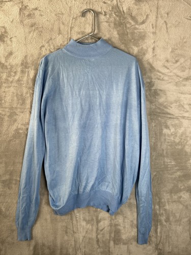 Bagazio Herren M Mock Neck Strickpullover Pullover hellblau langarm  - Bild 1 von 6