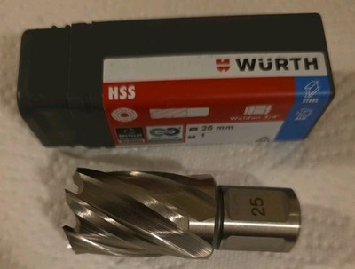 Würth Kernbohrer HSS Ø 25 x 40mm Weldon 6 Zähne 630 930 250