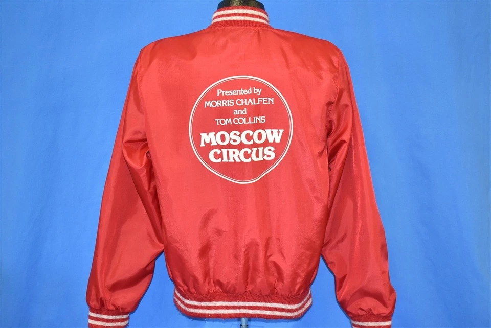 CHAQUETA DE COLECCIÓN AÑOS 70 MOSCÚ CIRCO AMERICANO TOUR 1977 TOM COLLINS ROJA BLANCA PEQUEÑA S Foto 3 de 4