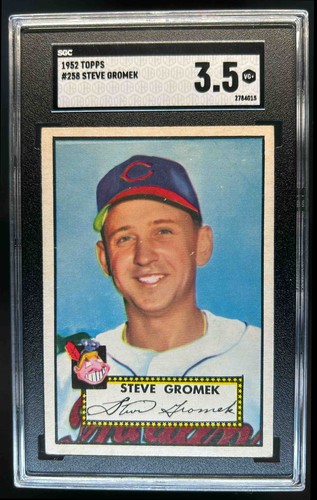 1952 Topps Steve Gromek #258 SGC 3.5