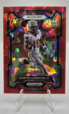2024 Prizm Draft Picks Marvin Harrison Jr. Red Ice Prizm SP - Cardinals